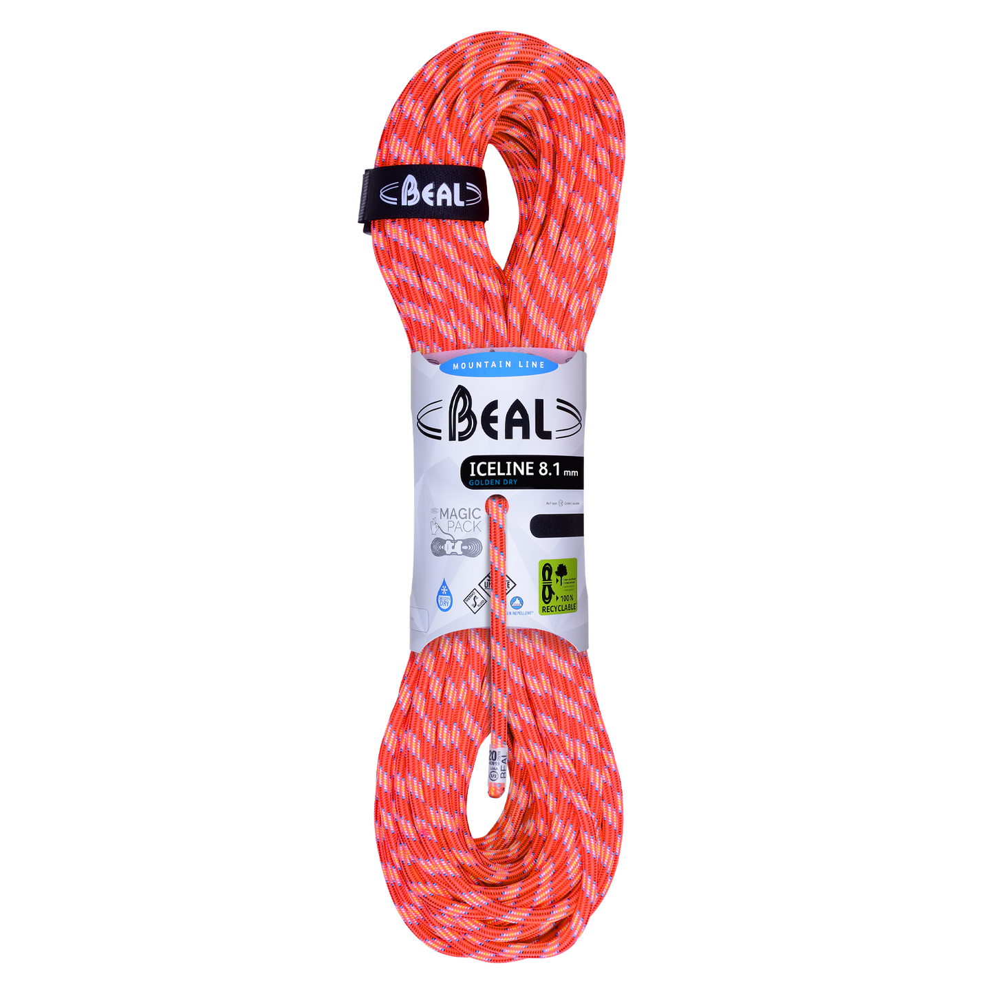 Beal ICE LINE 8,1 Golden Dry - 60 m - Orange