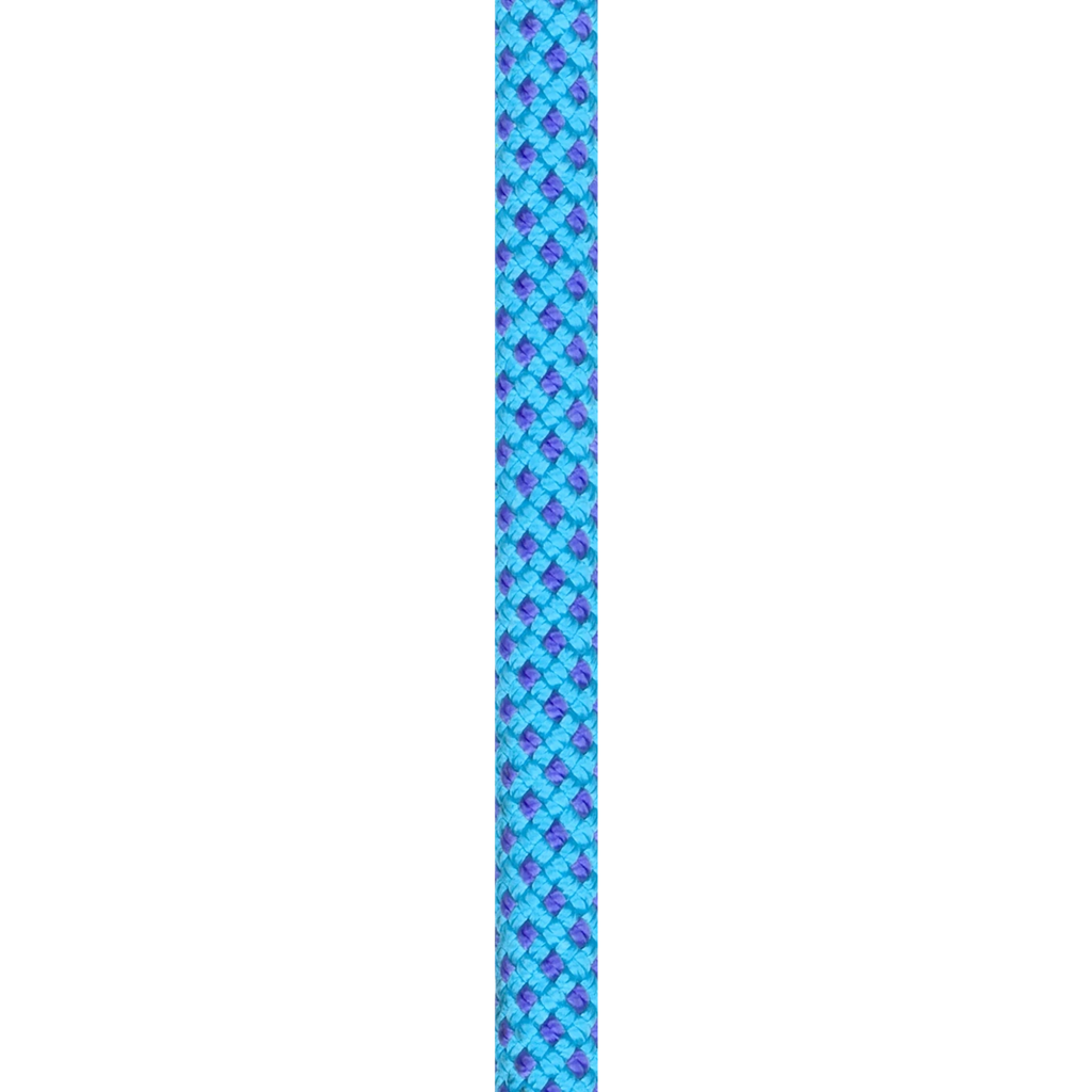 Cuerda de escalada Beal Opera 8.5 mm Unicore Golden Dry en color azul y violeta para alpinismo técnico