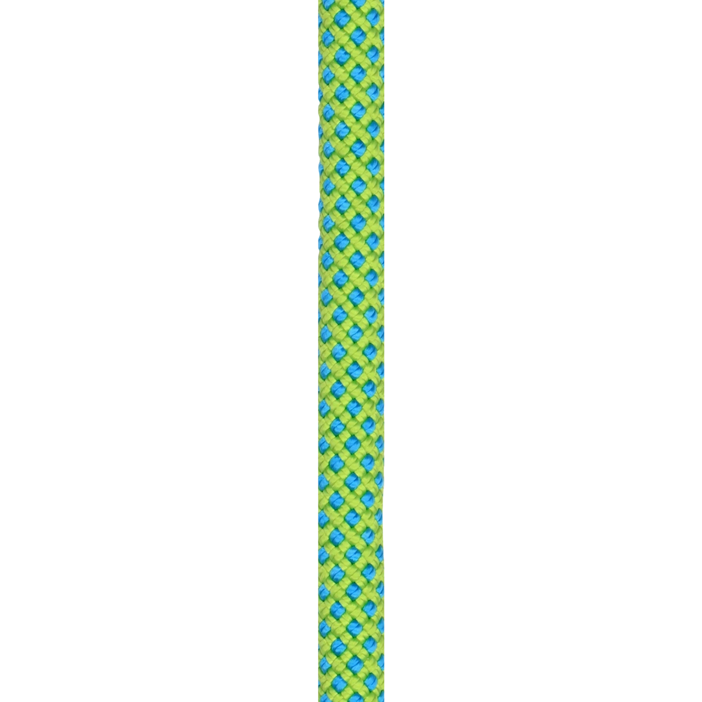 Cuerda de escalada Beal Opera 8.5mm Unicore Golden Dry en color verde y azul con textura trenzada resistente