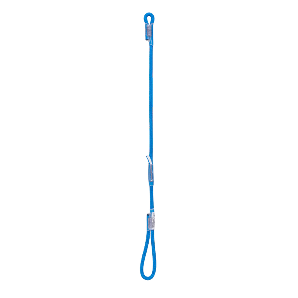 Longe double d'escalade 4c+ Expresso bleue en polyamide et Dyneema de 75 cm pour alpinisme et grande voie