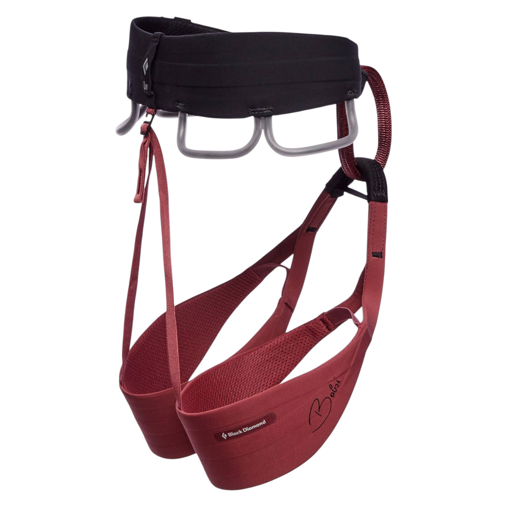 Harnais d'escalade femme 4c+ Black Diamond Solution édition Babsi Cherrywood avec porte-matériels et tours de cuisse