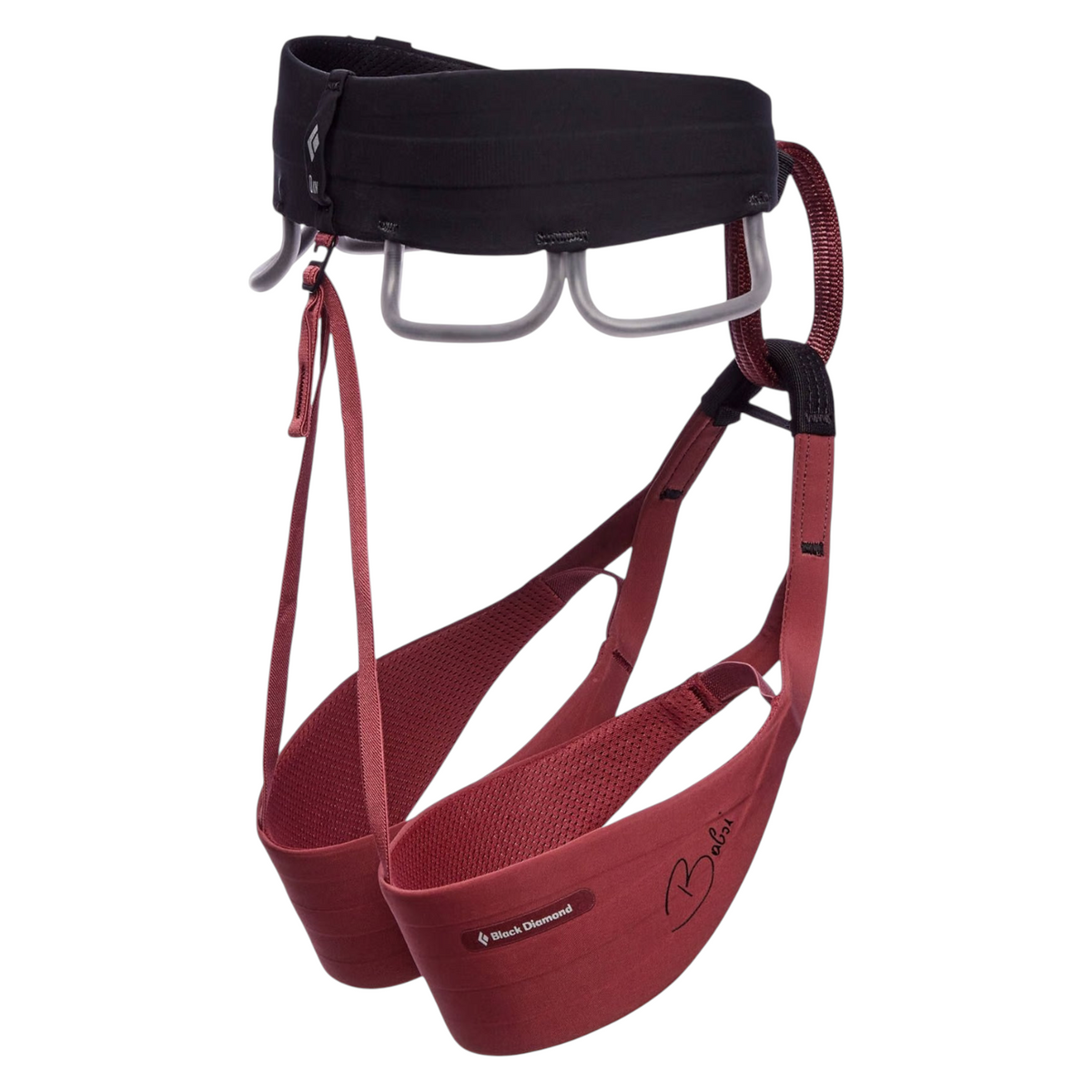 Harnais d'escalade femme 4c+ Black Diamond Solution édition Babsi Cherrywood avec porte-matériels et tours de cuisse