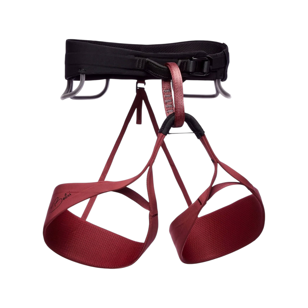 Harnais d'escalade femme 4c+ Black Diamond Solution édition spéciale Babsi couleur cherrywood avec porte-matériels