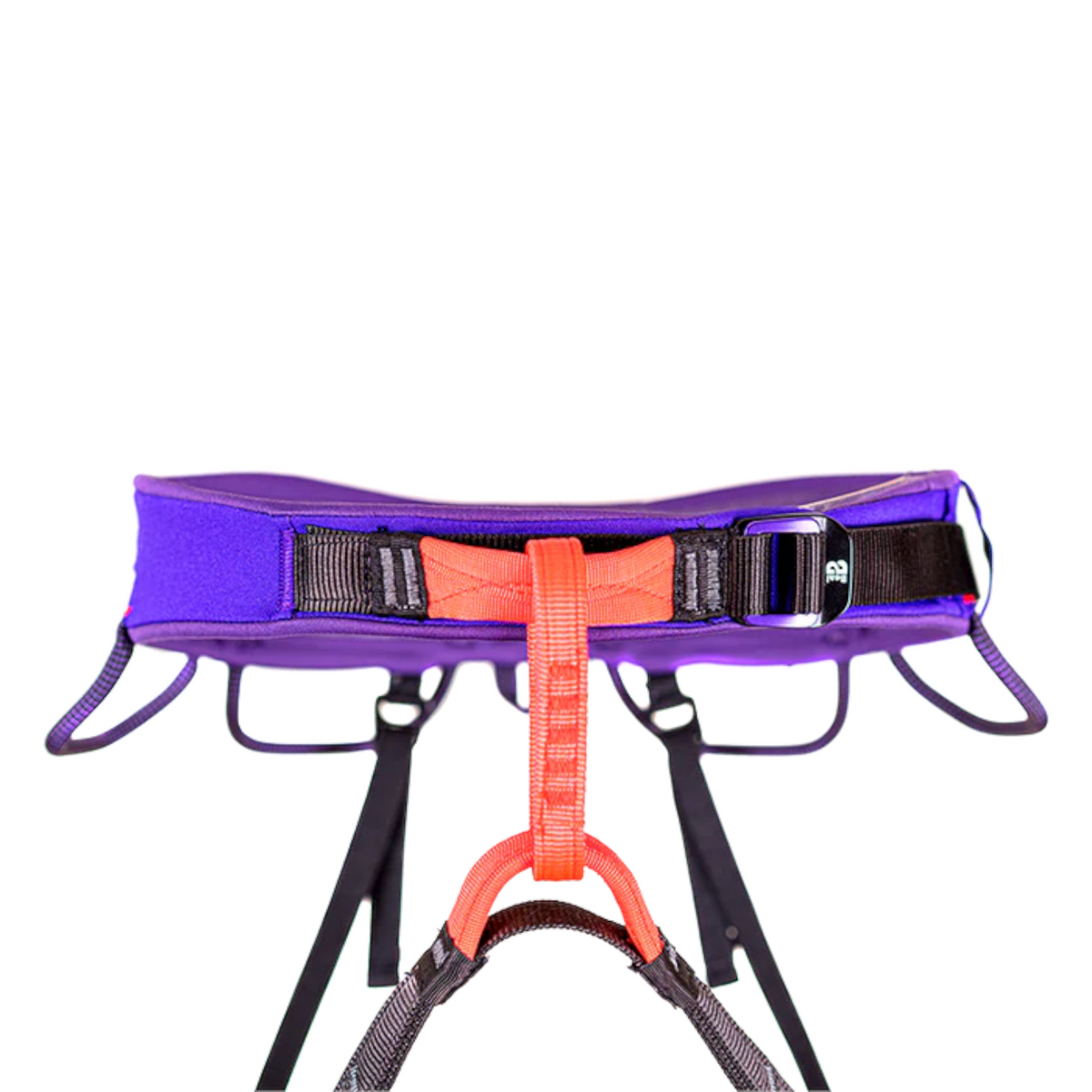 Harnais d'escalade technique 4c+ Morpheus violet ultra-léger avec boucles ergonomiques et point d'encordement orange