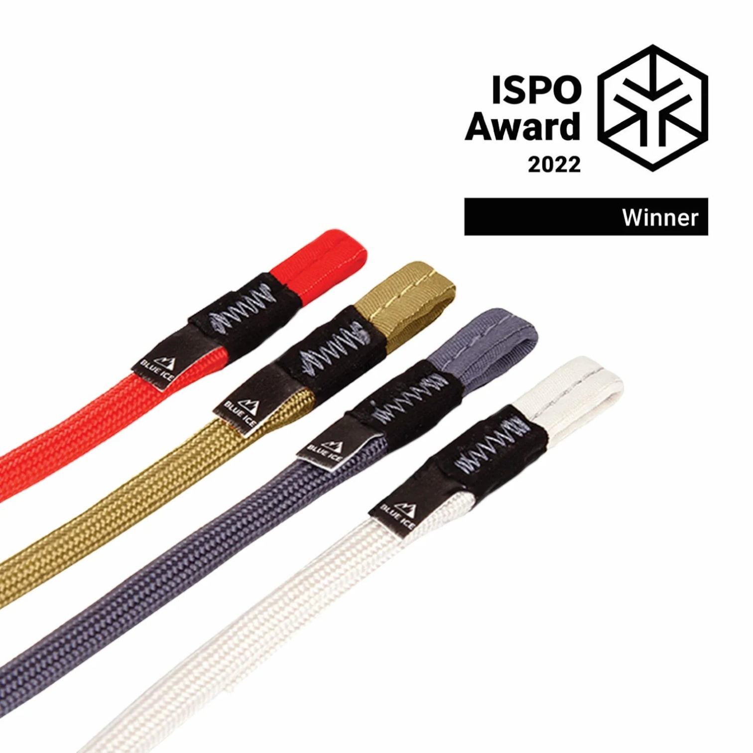 Sangles d'alpinisme 4c+ Alpine Runner en UHMWPE disponibles en quatre couleurs pour relais et dégaines