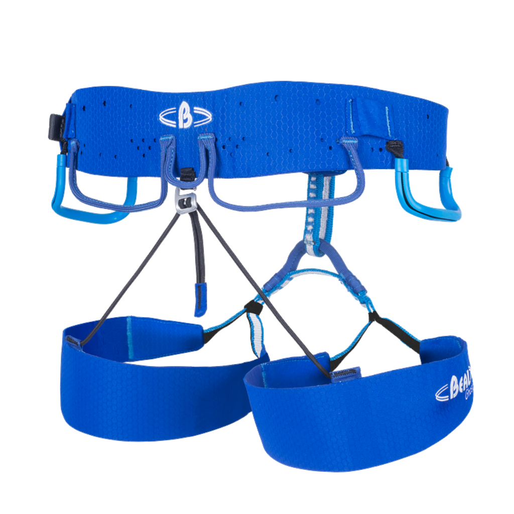 Baudrier d'escalade 4c+ Beal Ghost bleu marine ultra-léger avec technologie Webcore Compact pour la compétition