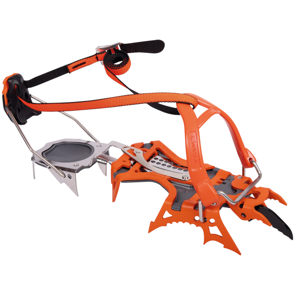 Crampon technique 4c+ Blade Runner orange en acier Sandvik Nanoflex pour alpinisme et cascade de glace