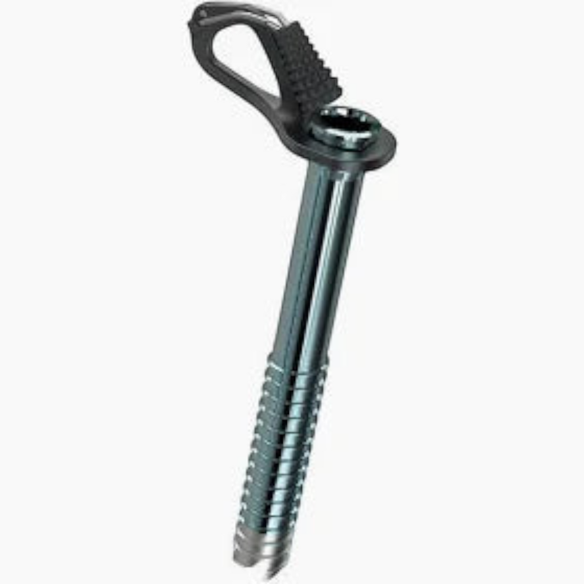 Broche à glace ultra-légère 4c+ Aero Lite avec corps en aluminium, pointe en acier et manivelle pliante
