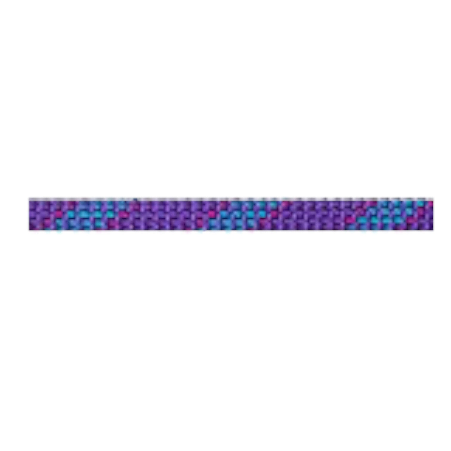 Cordelette de 5,5 mm 4c+ en aramide et polyamide, motif tressé violet et bleu pour escalade et hissage