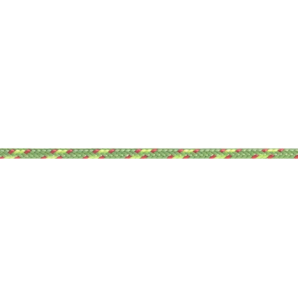 Cordelette en nylon 4c+ de 3 mm de diamètre, coloris anis, idéale pour l'escalade et les activités outdoor.