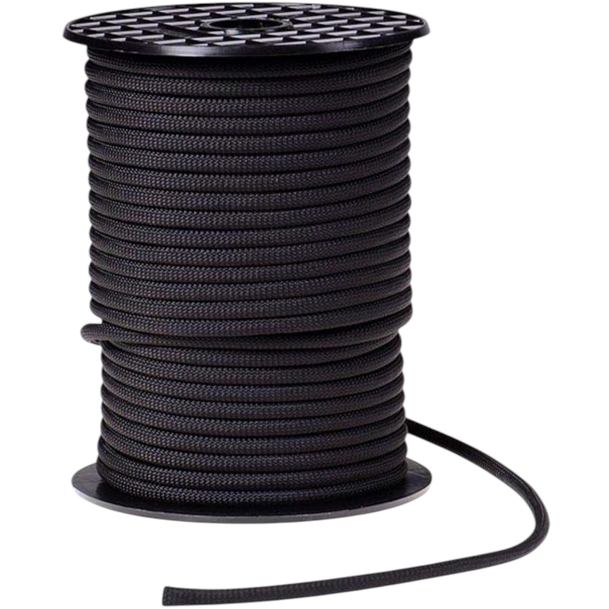 Bobine de cordelette 4c+ en nylon noir pour escalade et alpinisme, disponible en plusieurs diamètres