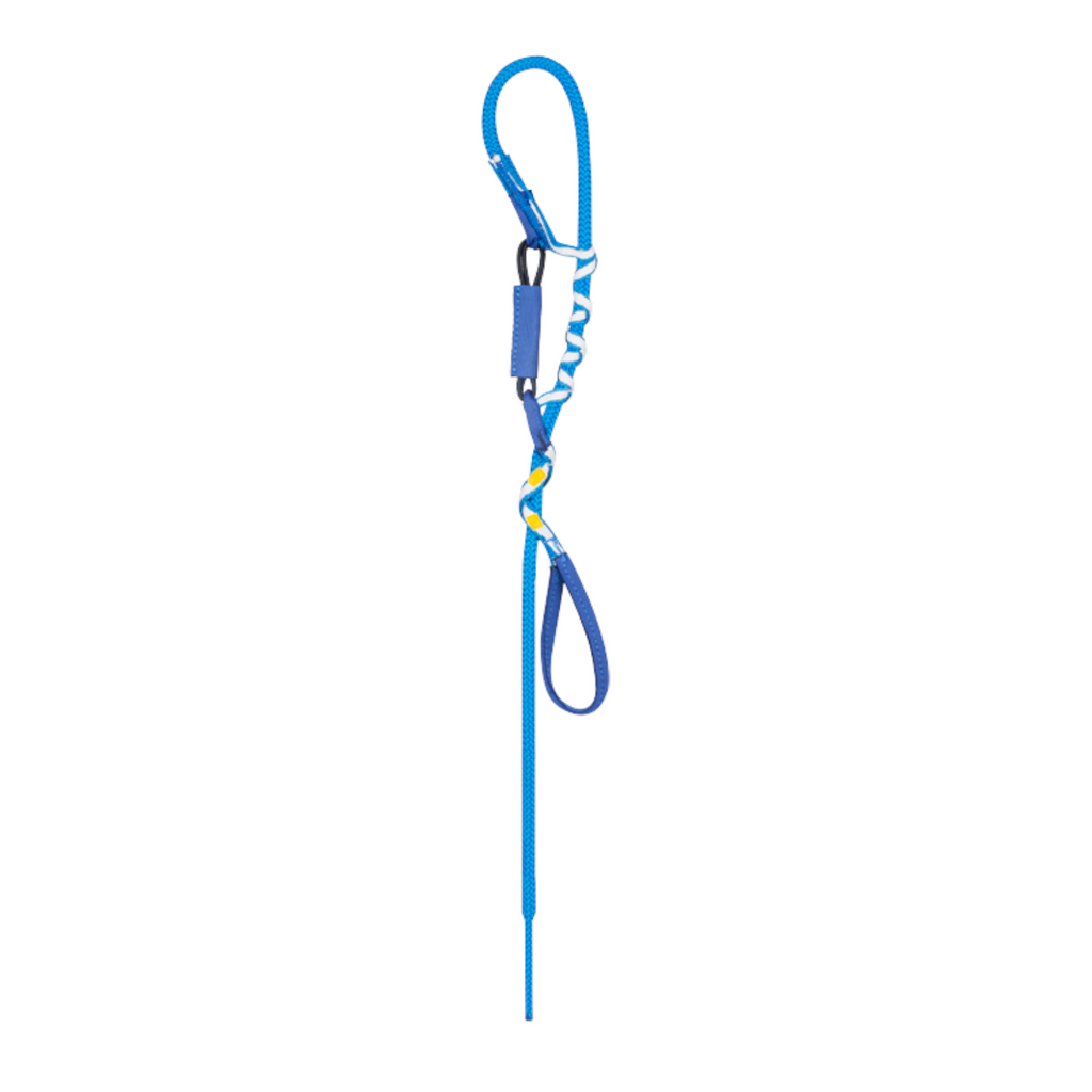 Système de rappel Escaper 4c+ bleu pour corde d'escalade, léger et compact pour descente sur un seul brin