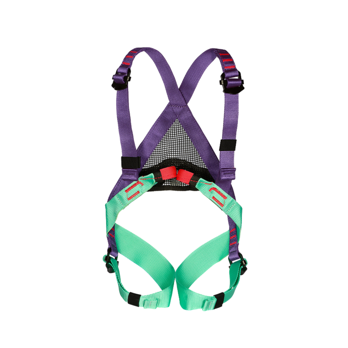 Harnais d'escalade complet pour enfant 4c+ Beal Bambi II violet et vert avec boucles de réglage