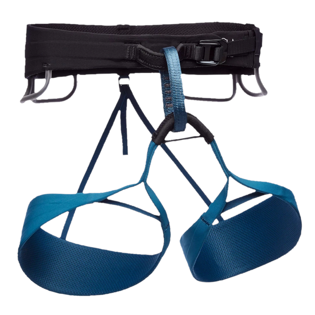 Harnais d'escalade 4c+ Solution Harness bleu et noir avec technologie Fusion Comfort pour un confort optimal
