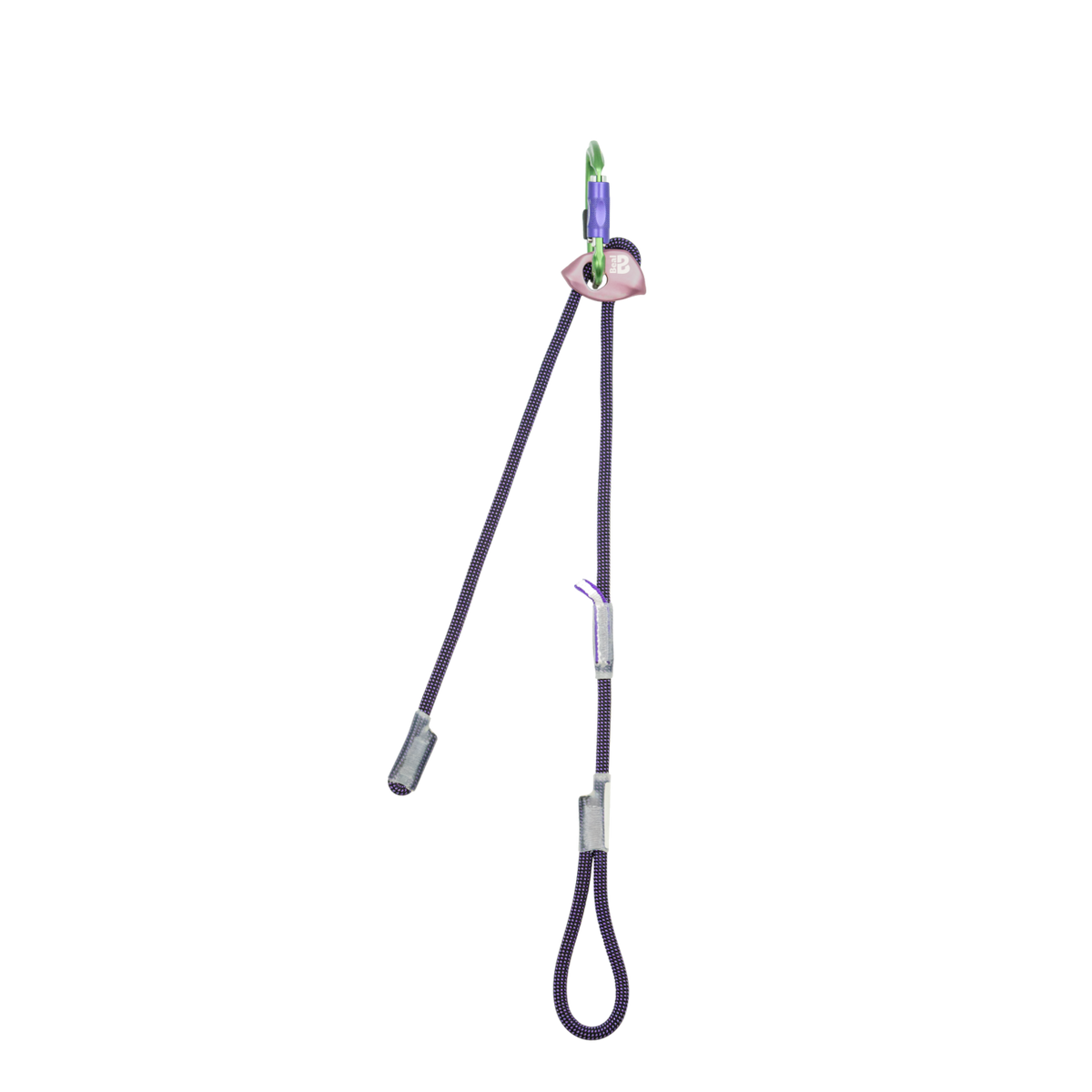 Longe double réglable Expresso Fit 4c+ avec corde polyamide, anneau Dyneema et mousqueton automatique en aluminium