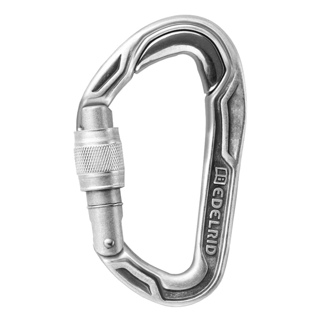 Mosquetón de seguridad 4c+ Edelrid Bulletproof Screw Eco de aluminio con inserto de acero y cierre de rosca
