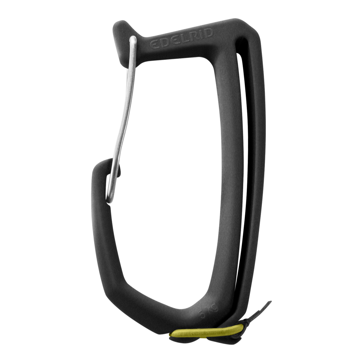 Mousqueton porte-matériel 4c+ Edelrid SM-Clip 3R noir en polyamide recyclé pour escalade et broches à glace