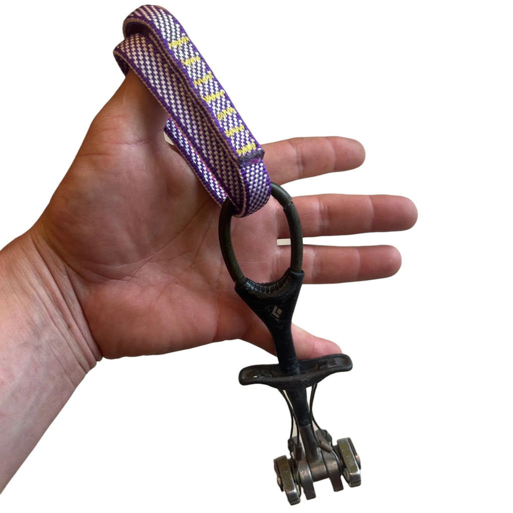 Servicio de ressanglage 4c+ para friends con sangle Dyneema morada de 14 mm y costuras reforzadas