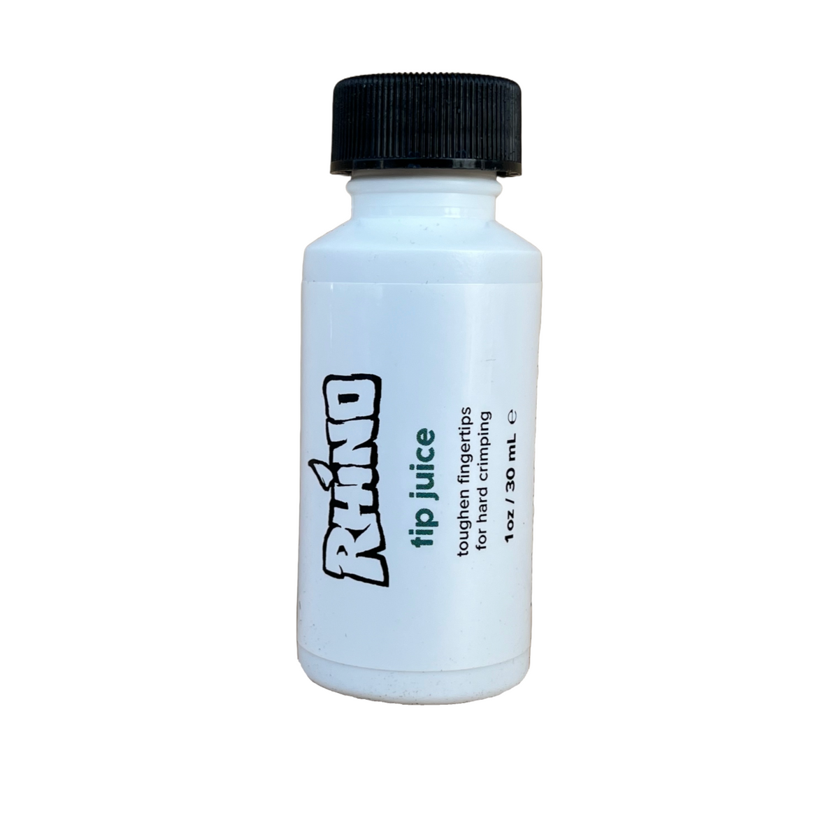 Flacon de durcisseur de peau Rhino Mikey's Tip Juice de 4c+ pour grimpeurs, conçu pour réduire la transpiration.