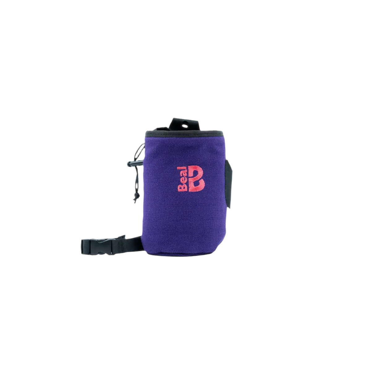 Sac à magnésie violet Beal Maxi Cocoon II de 4c+ avec ceinture ajustable et porte-brosse pour escalade et bloc