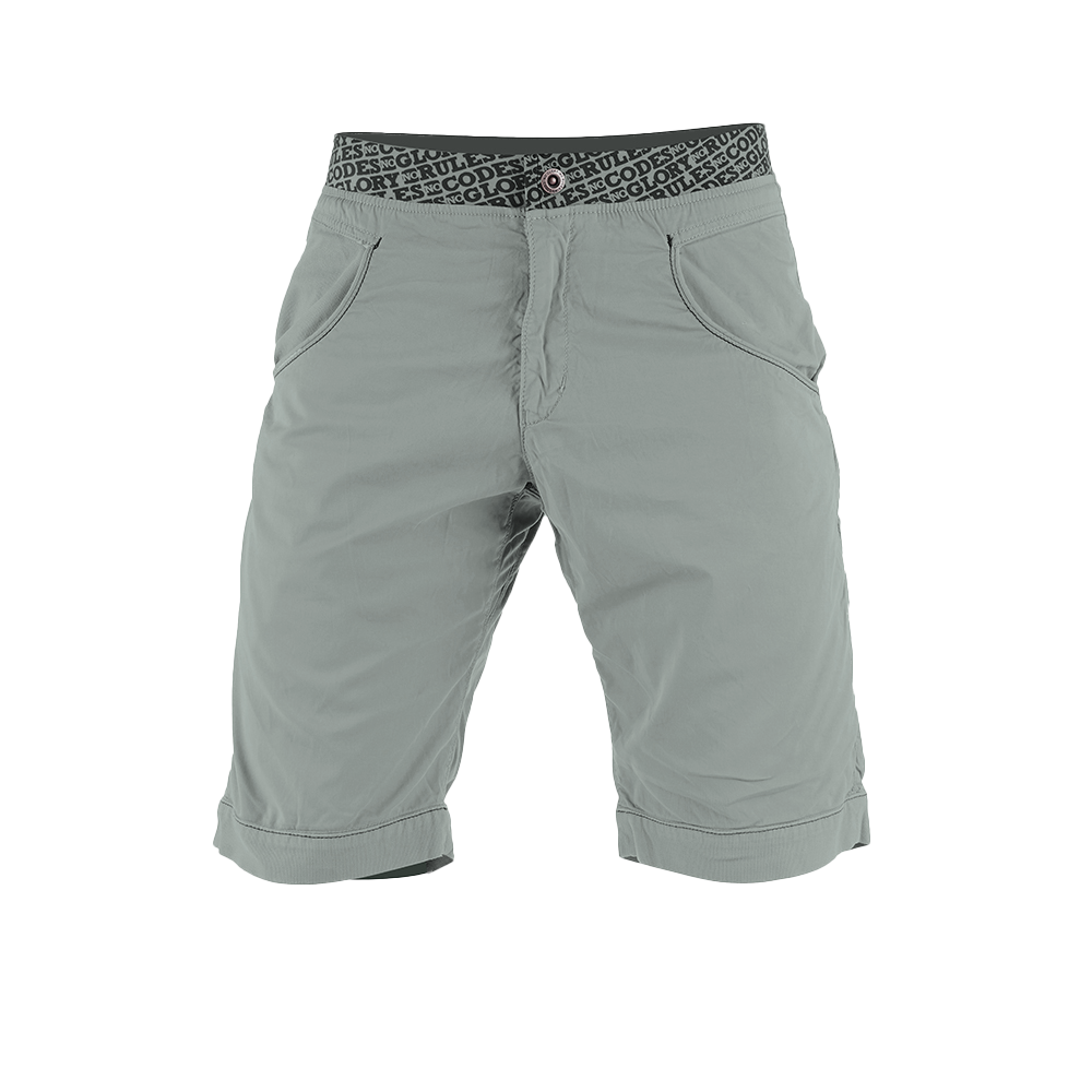Short d'escalade gris 4c+ Sahel avec ceinture élastique imprimée et coupe ergonomique pour une liberté de mouvement