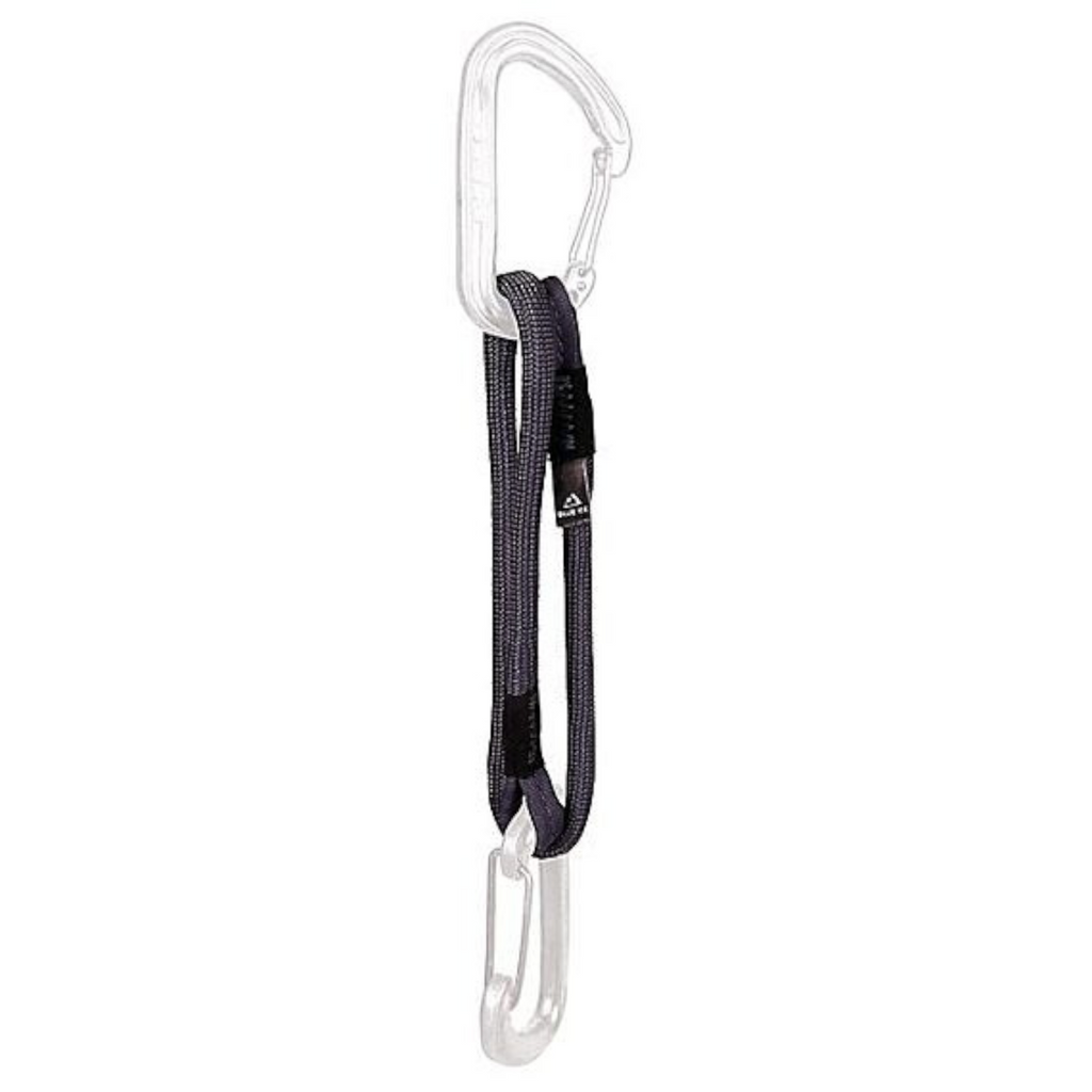 Sangle d'alpinisme 4c+ Alpine Runner en UHMWPE noir, légère et résistante pour relais et dégaines rallongeables