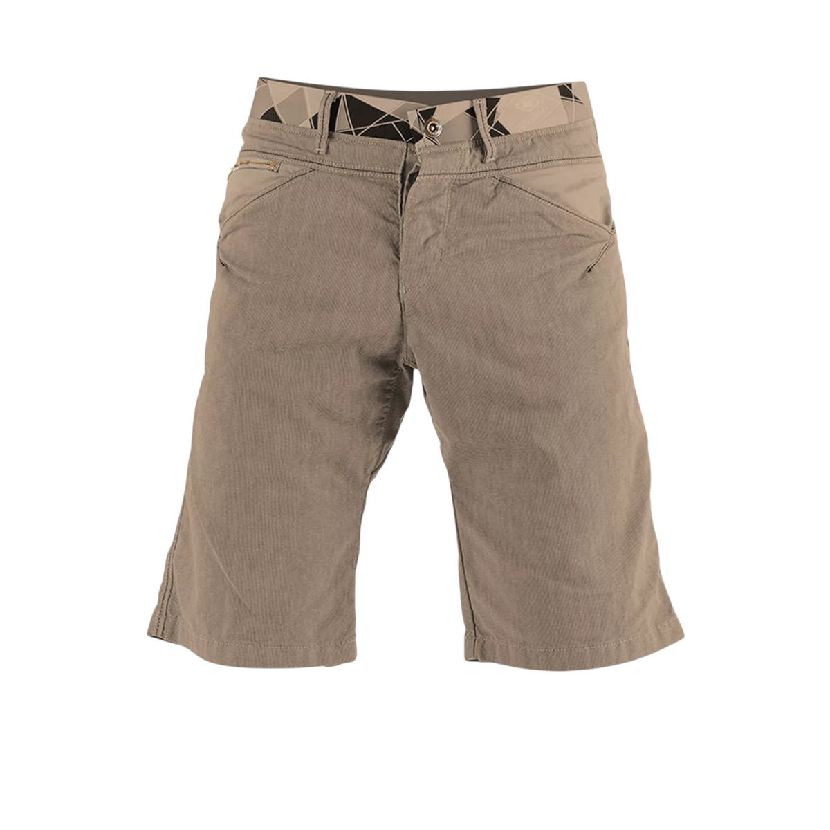 Short d'escalade beige 4c+ Yaniro pour homme avec ceinture Magic Belt élastique et poches fonctionnelles