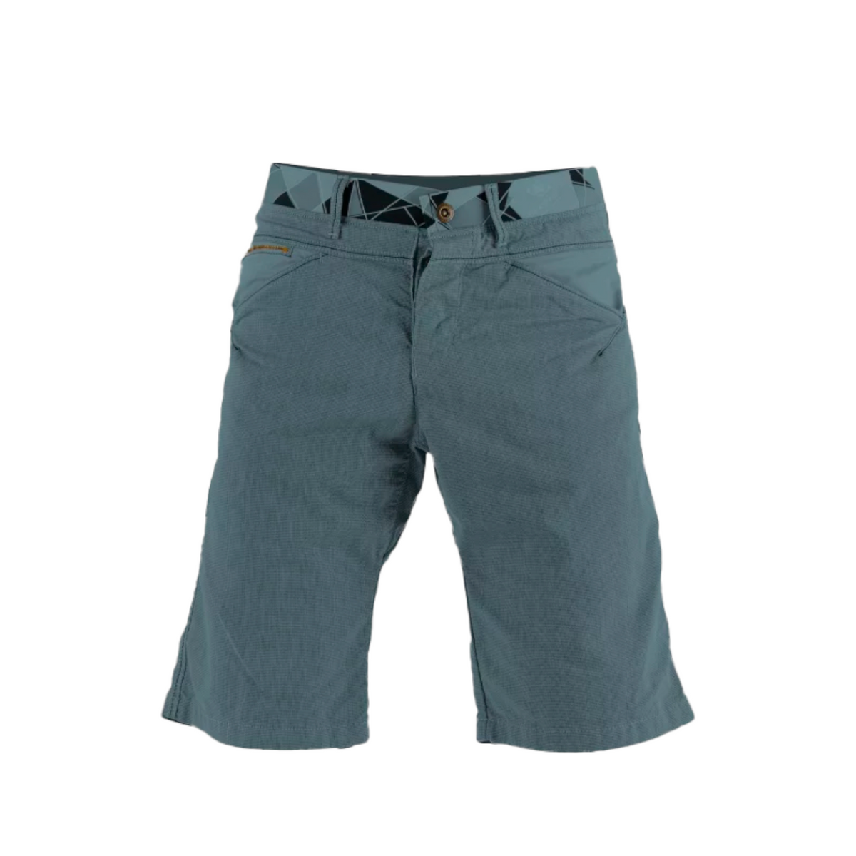 Short d'escalade Yaniro 4c+ bleu gris stretch avec ceinture Magic Belt et poches fonctionnelles