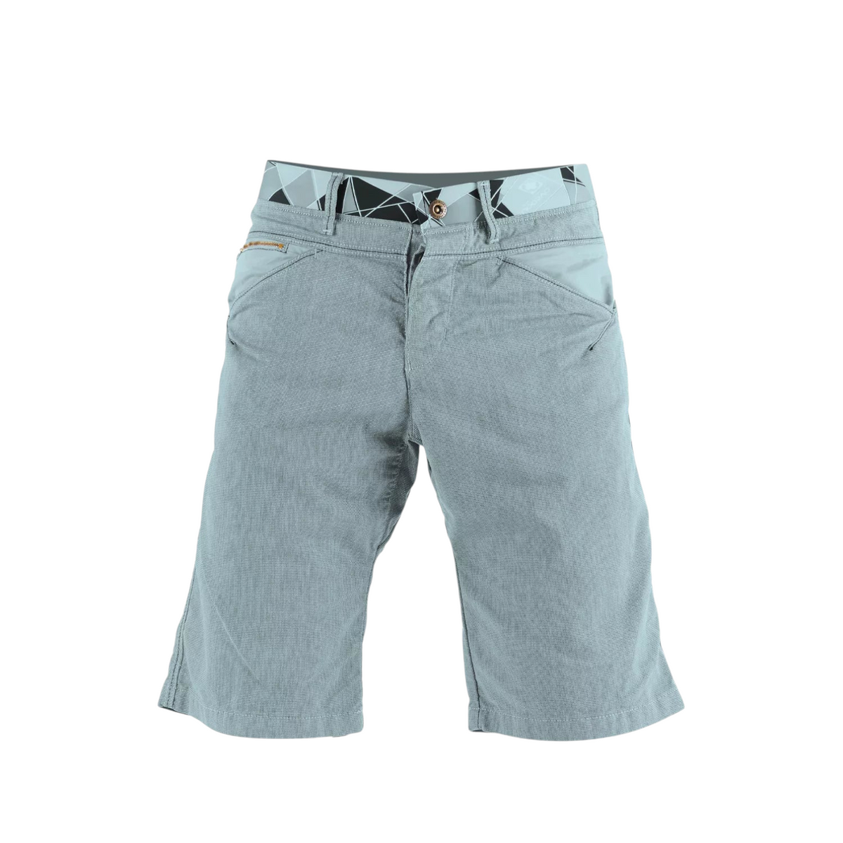 Short d'escalade 4c+ Yaniro gris pour homme avec ceinture élastique Magic Belt et poches fonctionnelles
