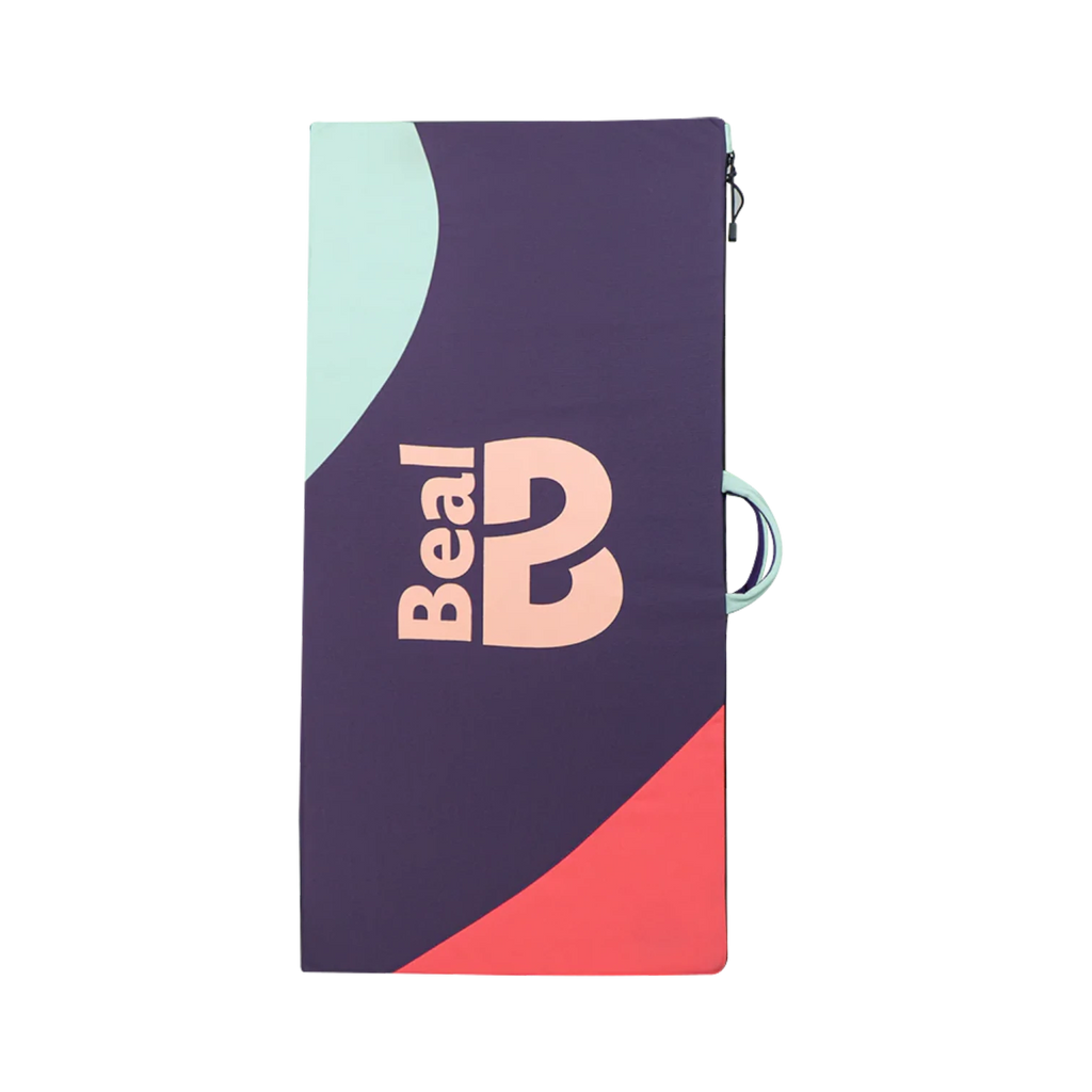 Tapis d'appoint Addition Pad de 4c+ pour bloc, couleur violet, bleu clair et corail avec logo Beal