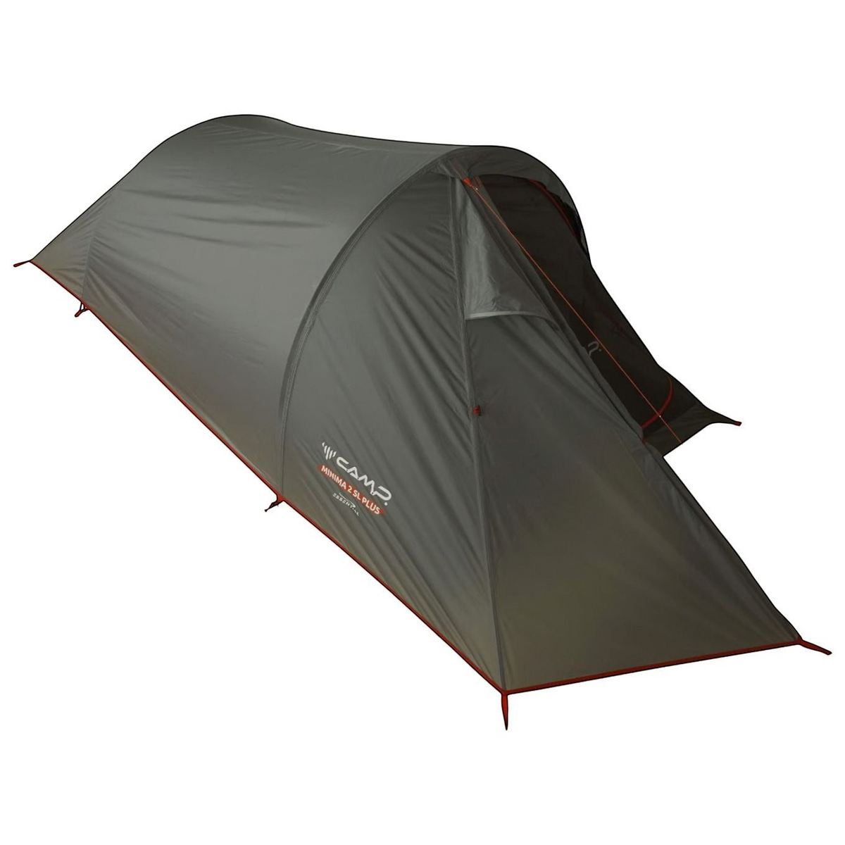 Tente tunnel ultralégère 4c+ CAMP Minima 2 SL Plus grise en nylon Ripstop avec vestibule pour trekking et bivouac