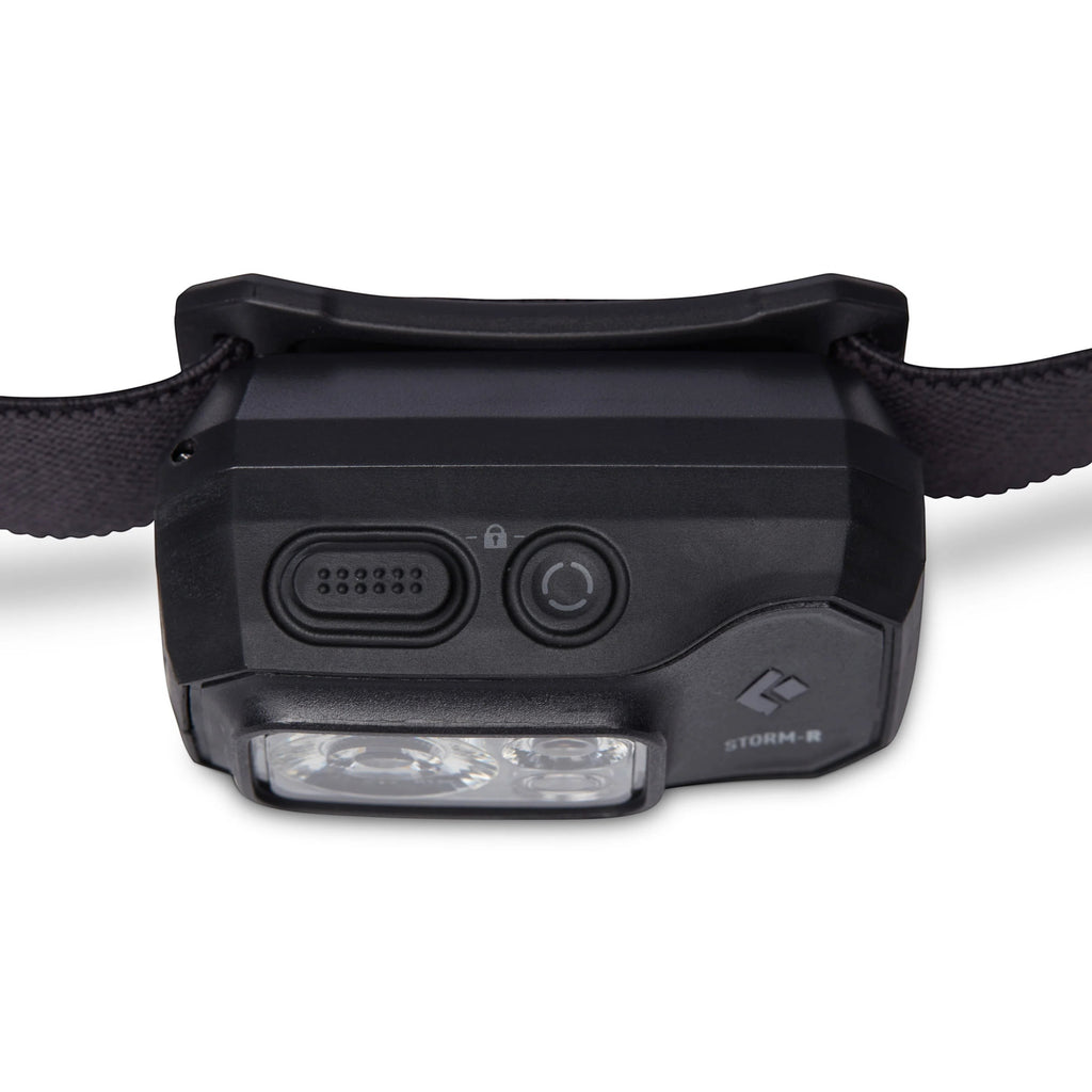 Lampe frontale rechargeable 4c+ Black Diamond Storm 500-R noire avec 500 lumens et technologie PowerTap