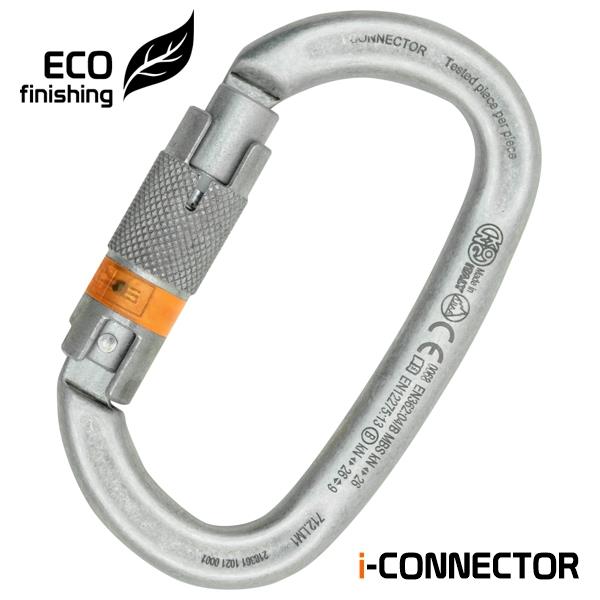 Mousqueton d'escalade Kong — i-Ovalone Alu Auto Block, coloris Eco (Alu)