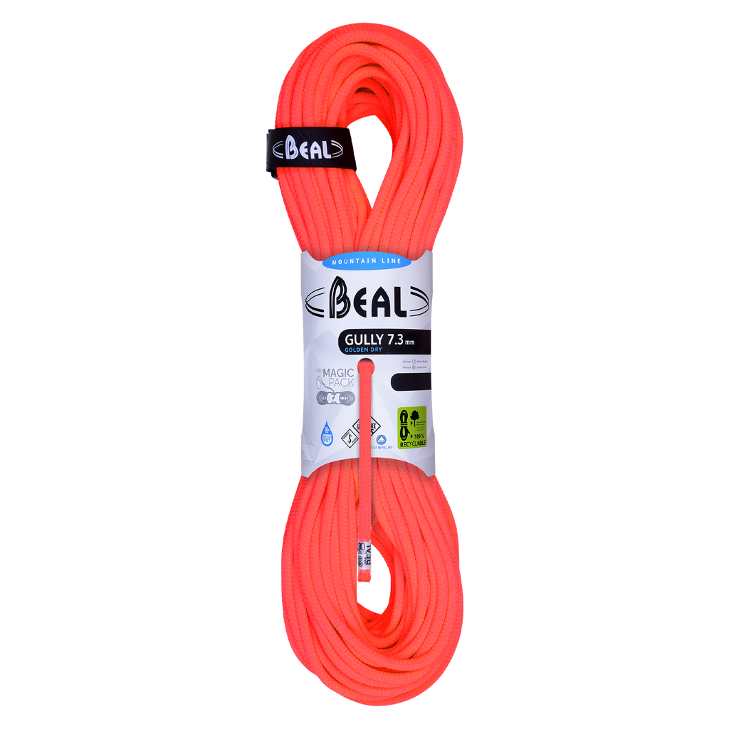 Beal GULLY 7,3 Golden Dry - 60 m - Orange