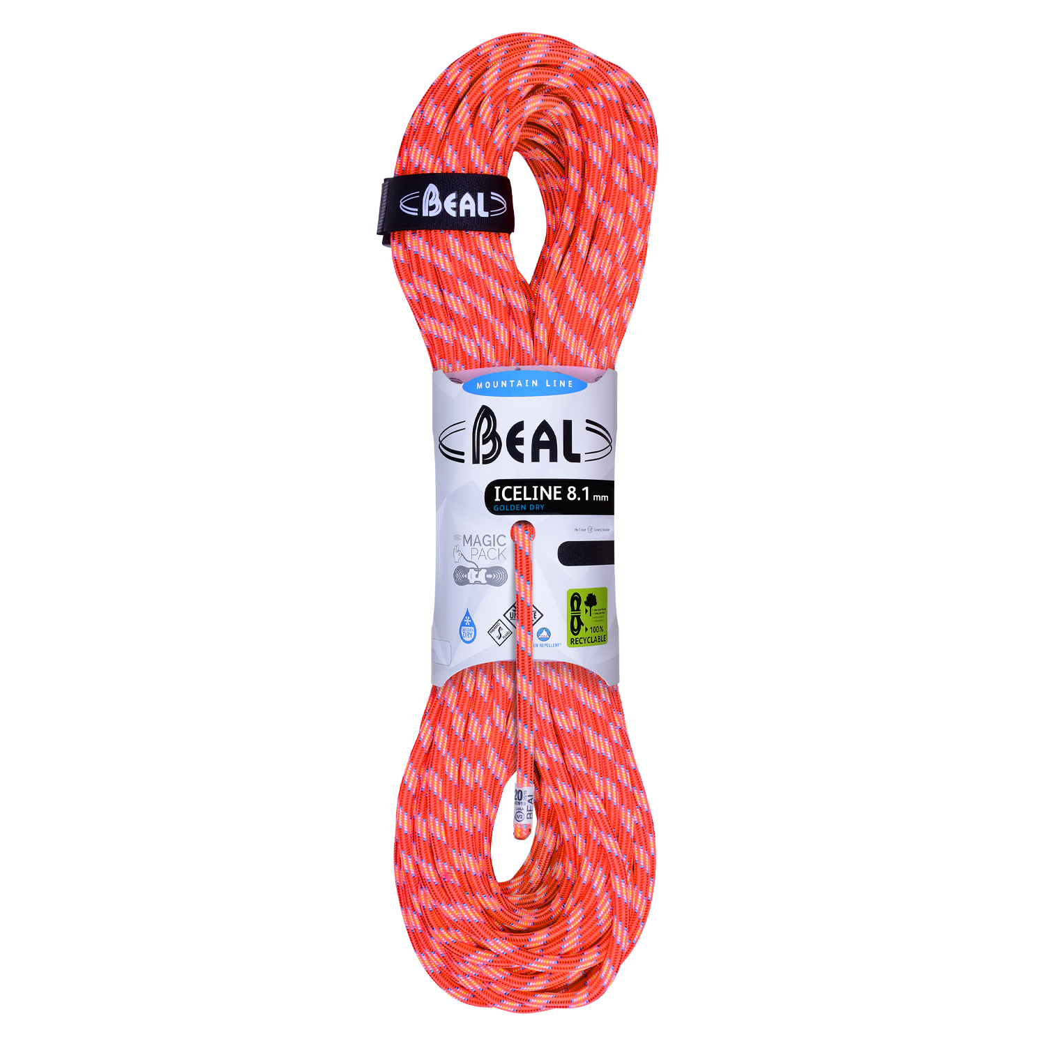 Beal ICE LINE 8,1 Golden Dry - 60 m - Orange