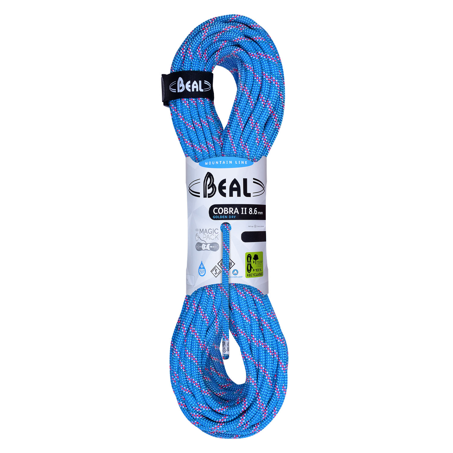 Beal COBRA II 8,6 Golden Dry - 60 m - Bleu