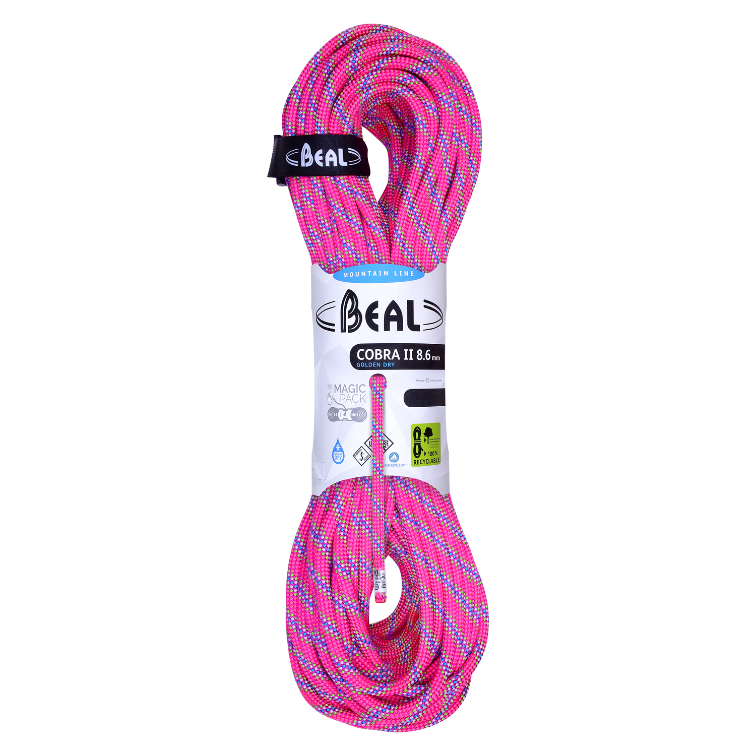 Beal COBRA II 8,6 Golden Dry - 60 m - Fuchsia
