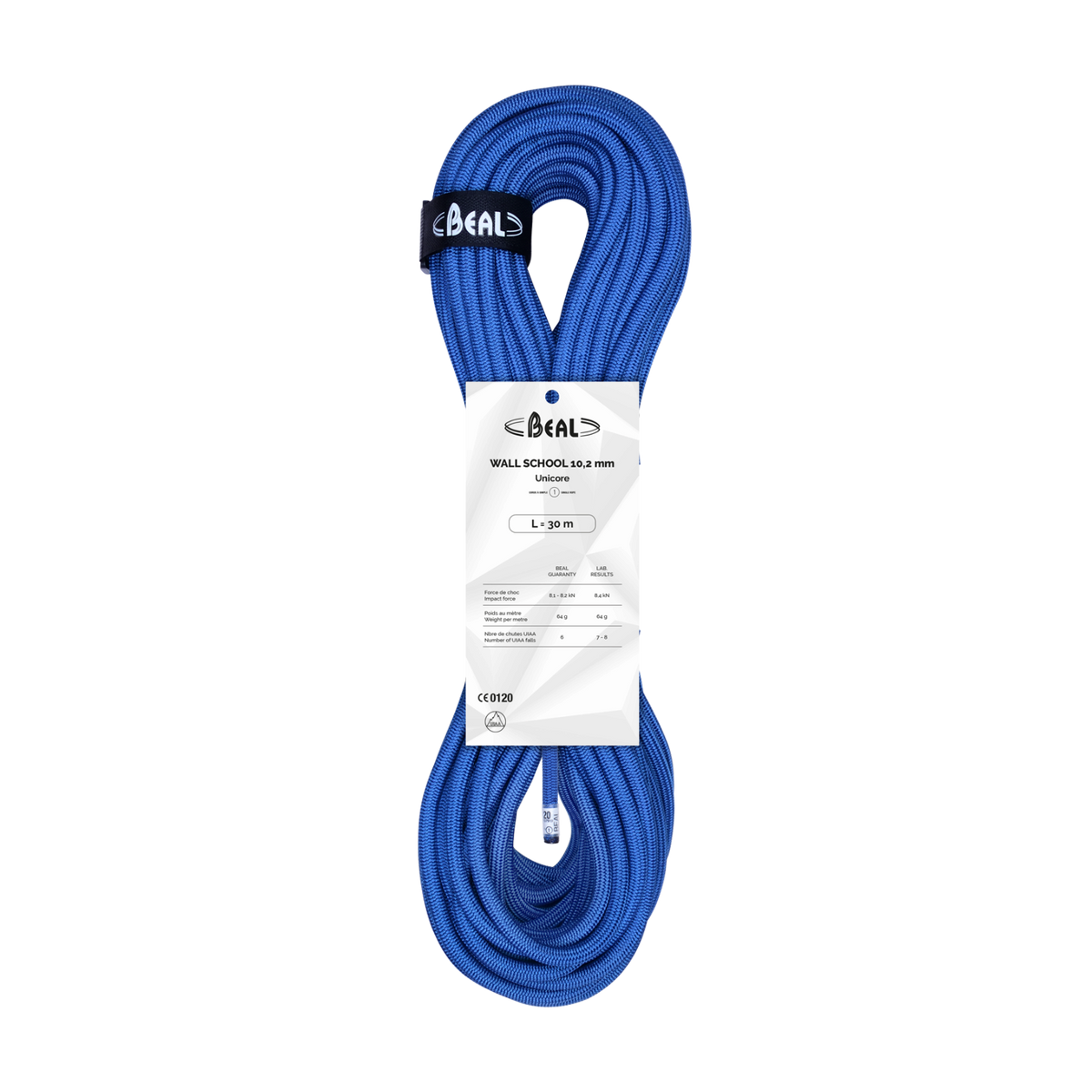 Beal Wall School 10,2 mm UNICORE – corde indoor (bleu)