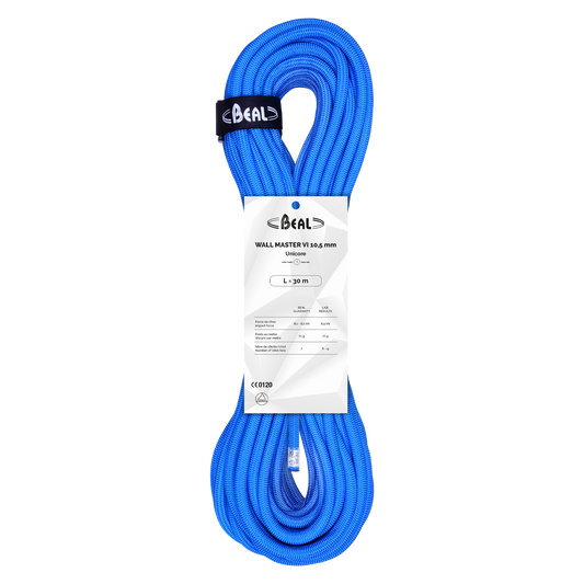 Beal Wall Master VI 10,5 mm UNICORE – corde indoor (bleu)