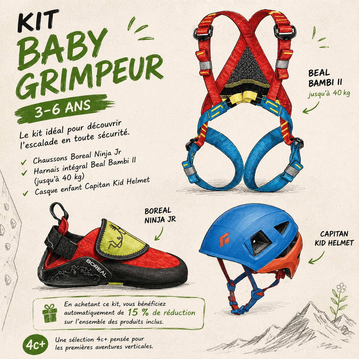 Kit Baby Grimpeur
