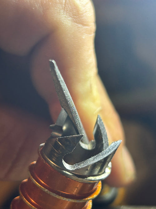 Ice Screw Sharpening