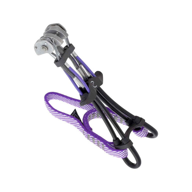 Totem Cam 1.00 violet, coinceur mécanique d’escalade avec quatre lobes et sangle colorée
