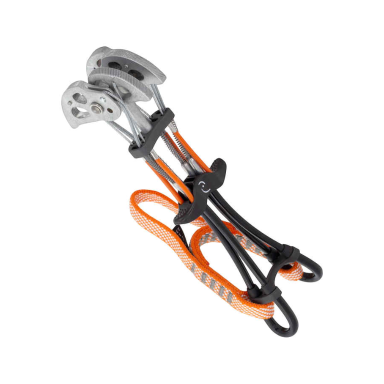 Totem Cam 1.80 orange, coinceur mécanique d’escalade avec quatre lobes et sangle colorée