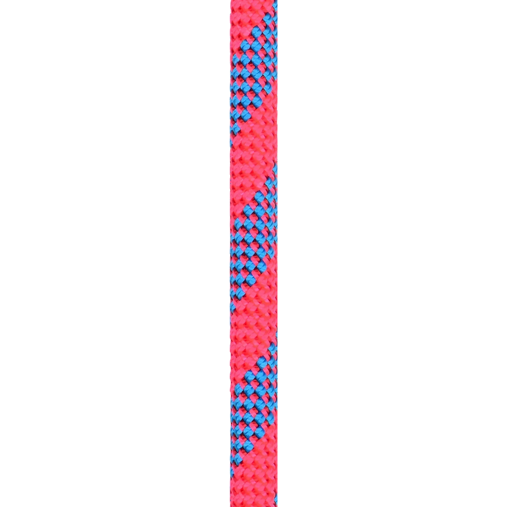 Détail de la gaine de la corde Beal Joker 9,1 mm control safe avec unicore, dry cover et thermofluid.