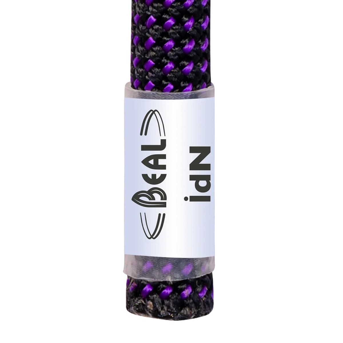 Étiquette iDN de la corde Beal Joker 9,1 mm permettant l'identification et la traçabilité de la corde.