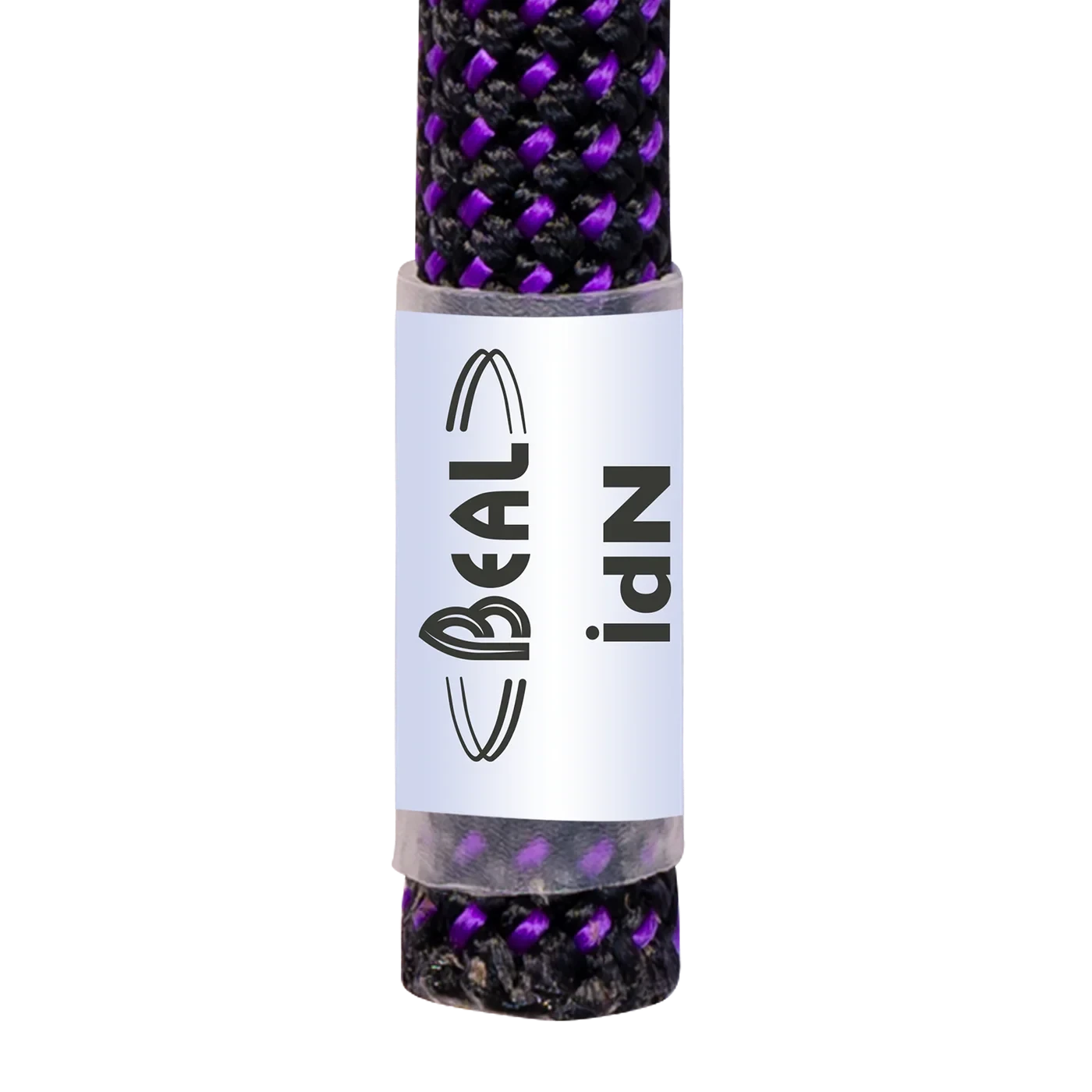 Étiquette iDN de la corde Beal Joker 9,1 mm permettant l'identification et la traçabilité de la corde.