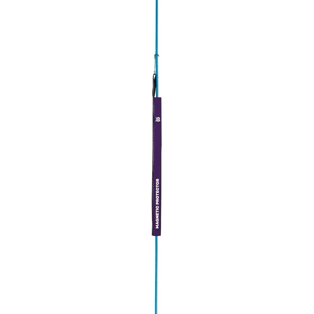 Protection de corde Beal Magnetic Protector II violette et bleue, vue complète déployée sur fond blanc