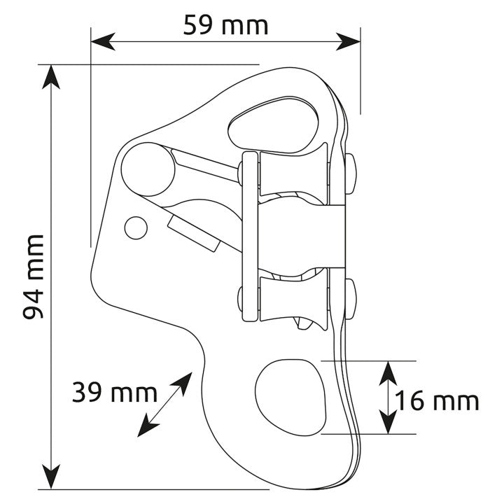 Bloqueur ventral CAMP Turbochest – vue de détail