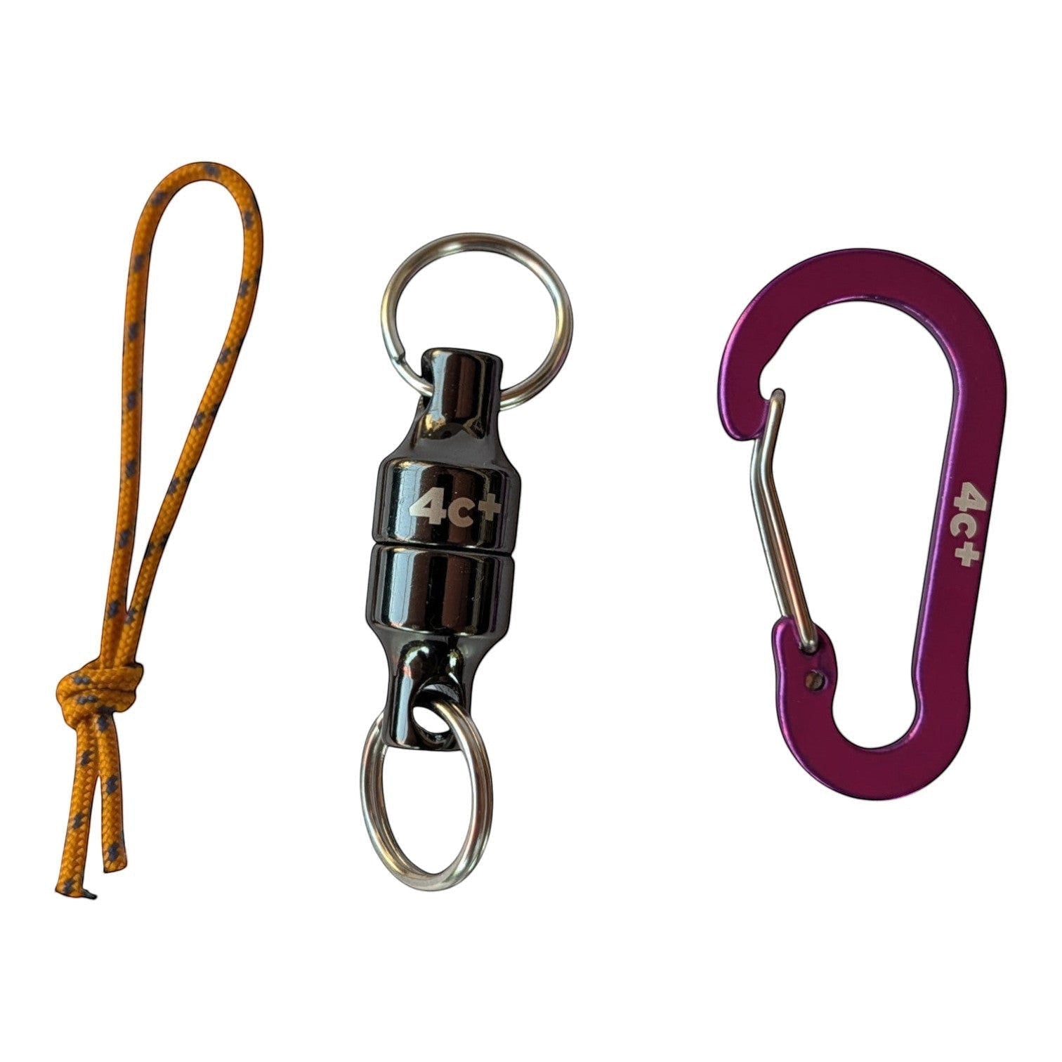 Clipmag 4c+ avec mousqueton accessoire pour transporter une brosse et de petits accessoires d'escalade.