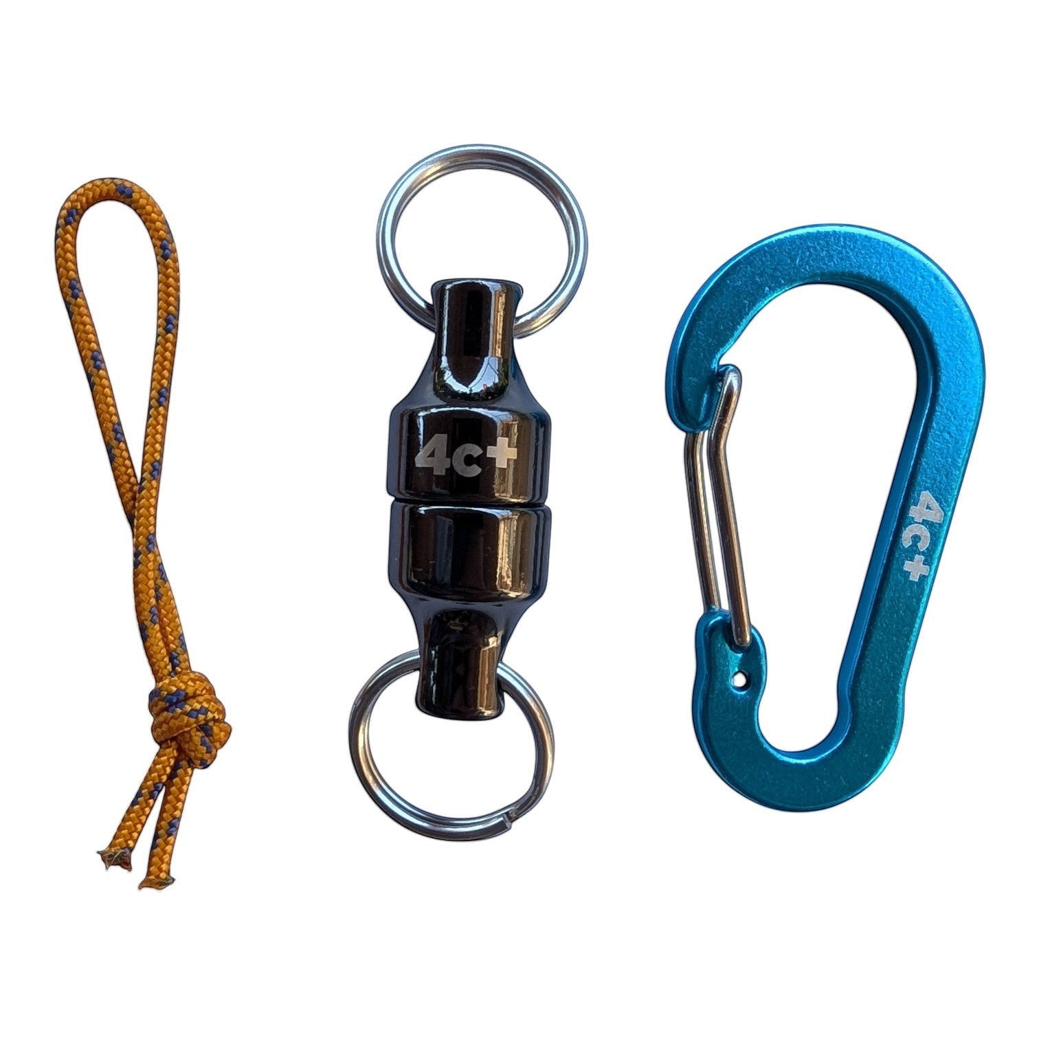 Clipmag 4c+ avec mousqueton accessoire pour transporter une brosse et de petits accessoires d'escalade.